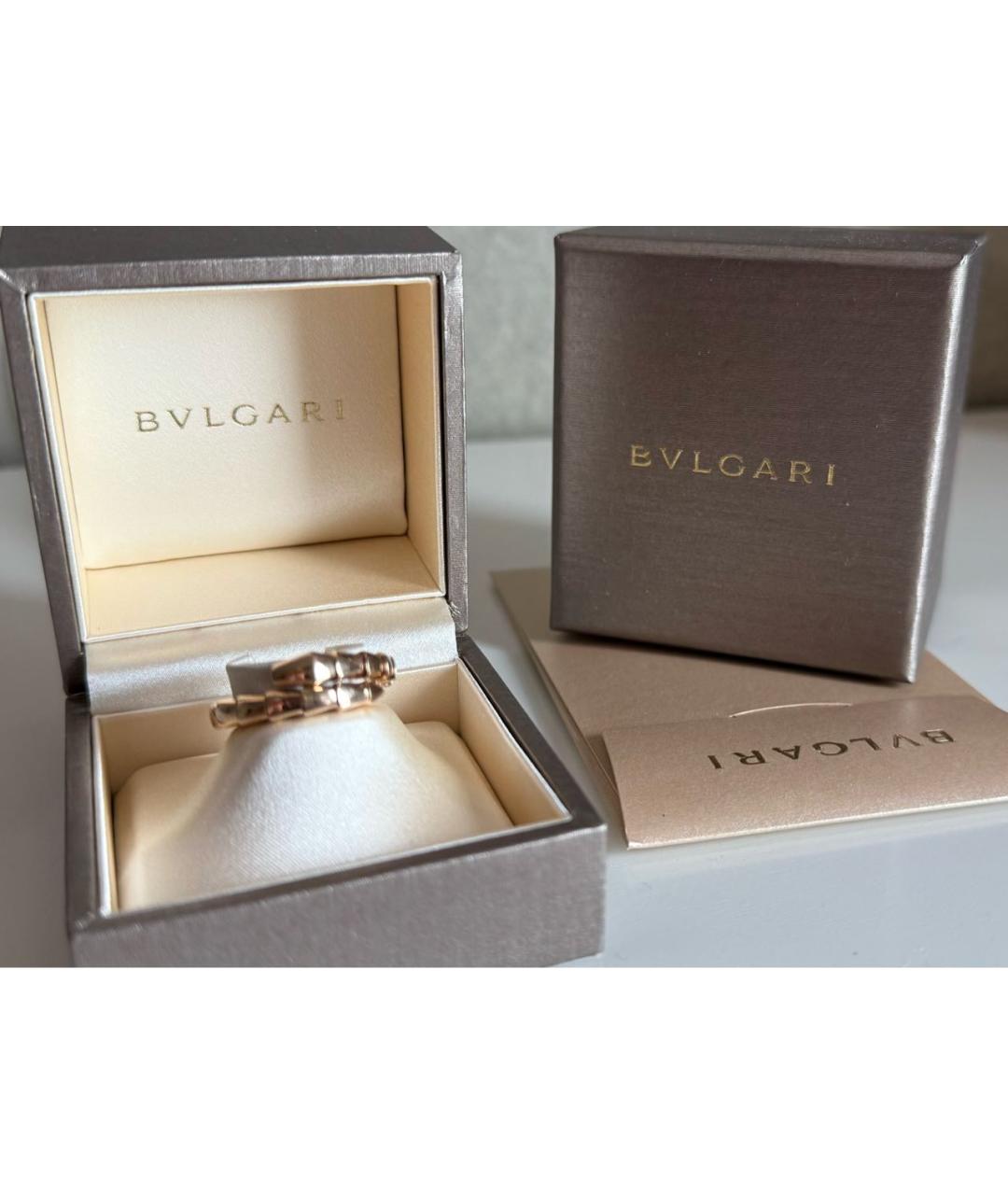 BVLGARI Золотое кольцо из розового золота, фото 4