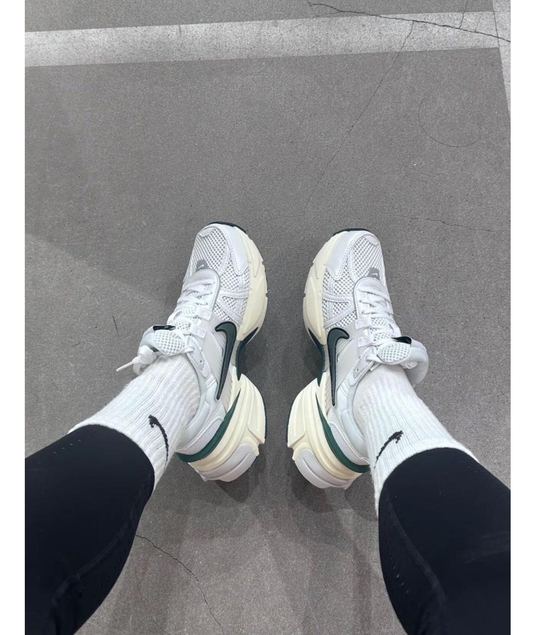 NIKE Белые текстильные кроссовки, фото 6