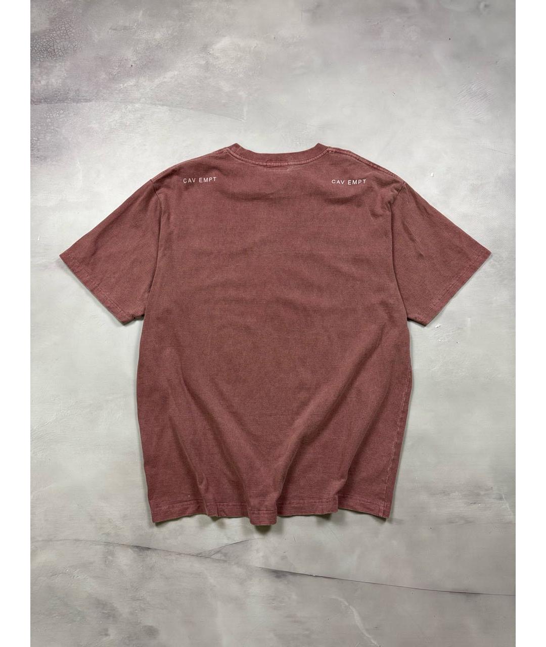 CAV EMPT Красная хлопковая футболка, фото 3