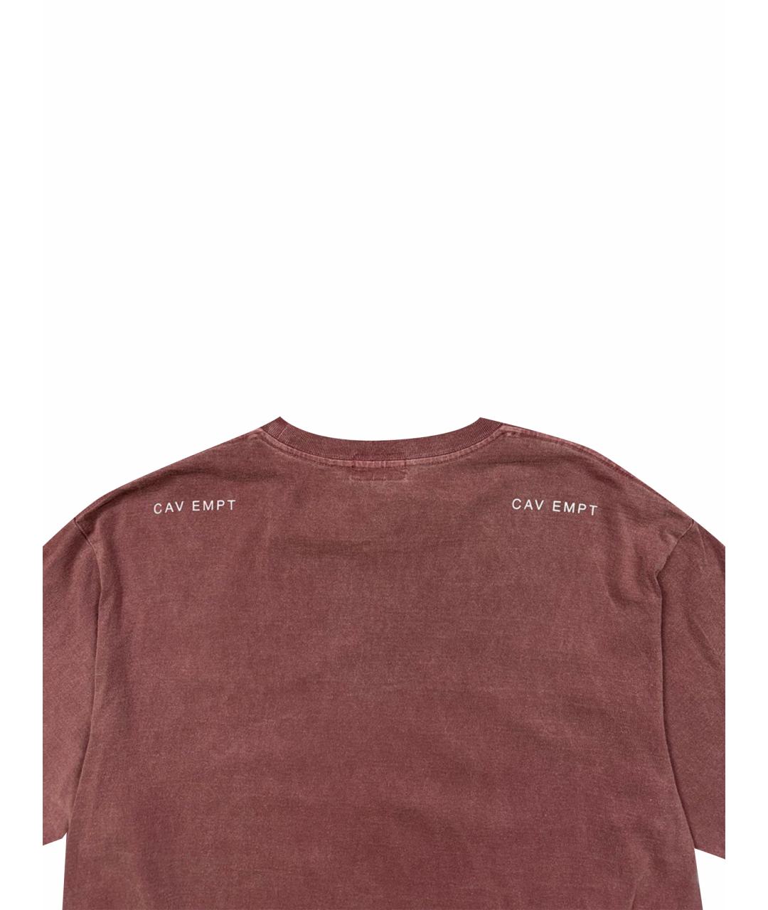 CAV EMPT Красная хлопковая футболка, фото 14