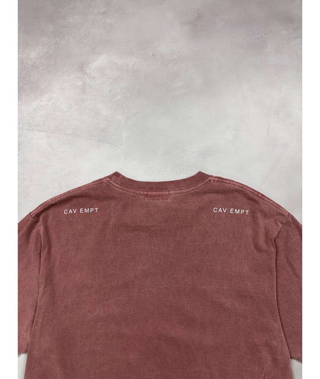 CAV EMPT Красная хлопковая футболка, фото 4