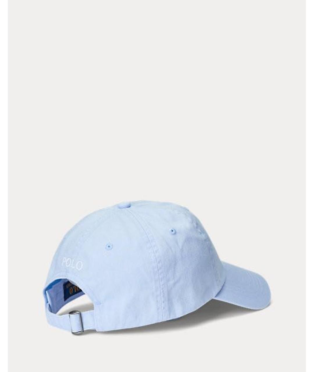 POLO RALPH LAUREN Голубая хлопковая кепка, фото 2
