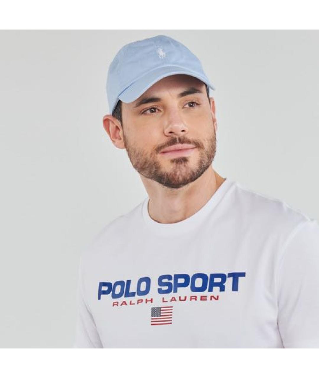 POLO RALPH LAUREN Голубая хлопковая кепка, фото 4