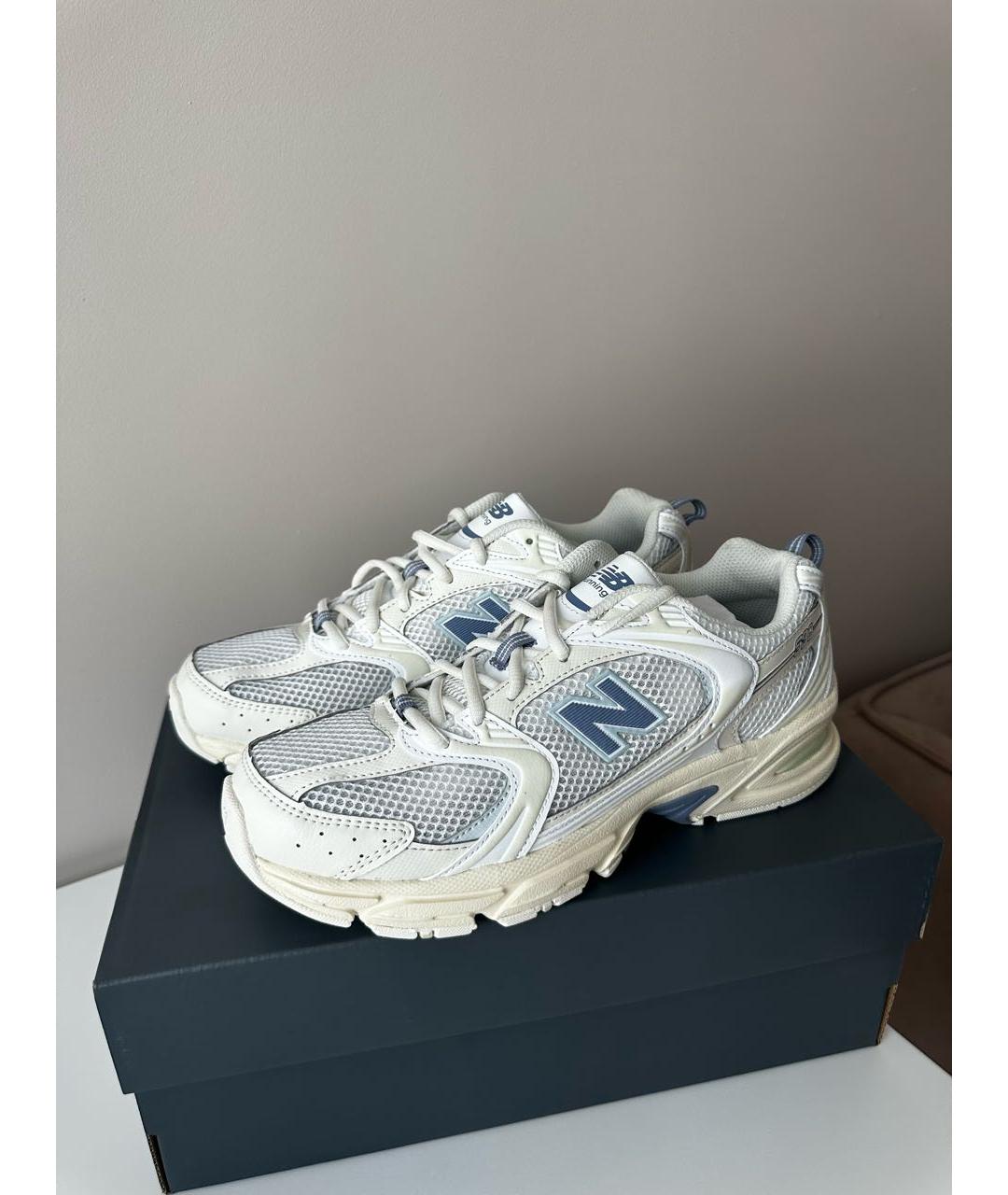 NEW BALANCE Бежевые кожаные кроссовки, фото 2