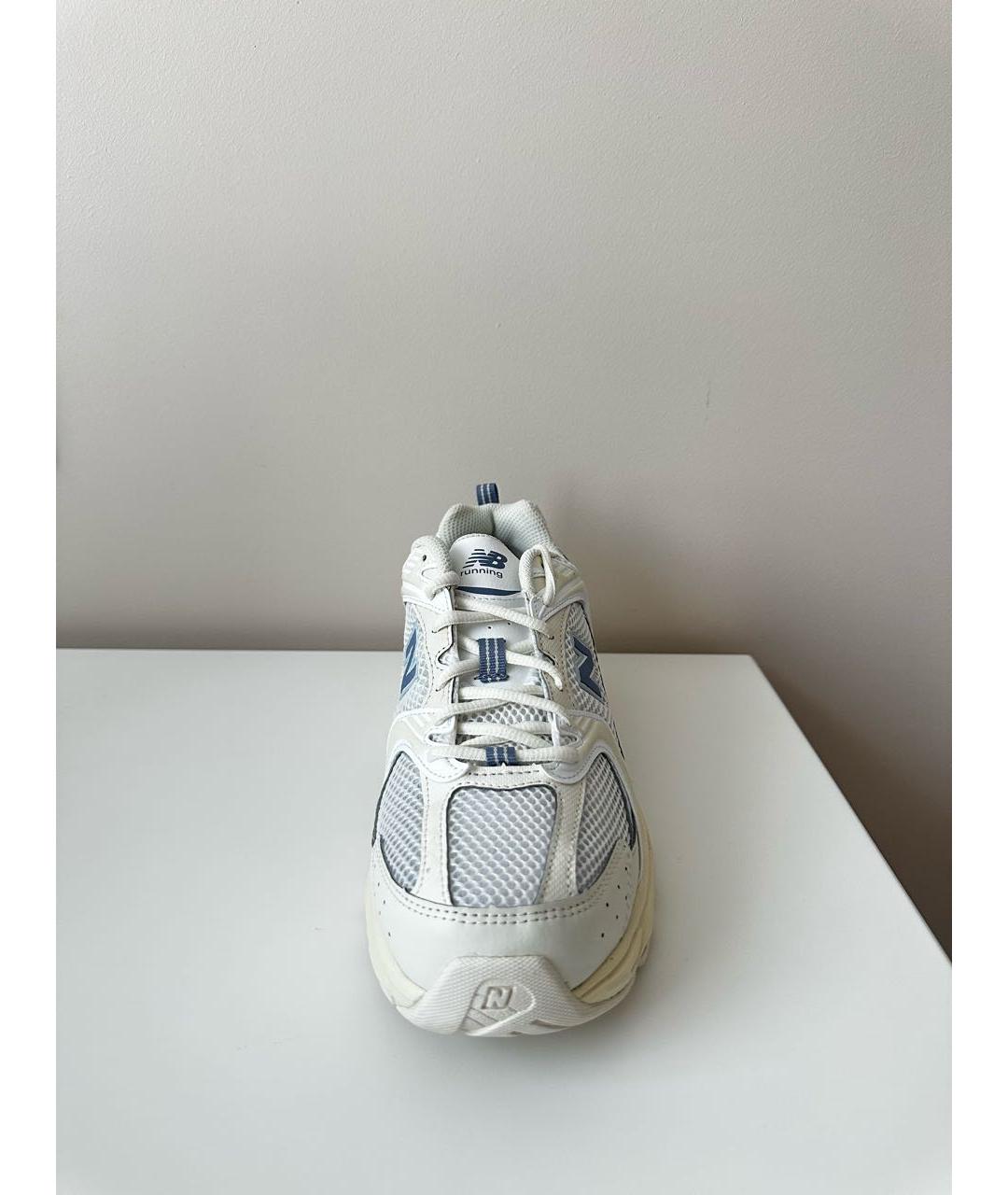 NEW BALANCE Бежевые кожаные кроссовки, фото 4