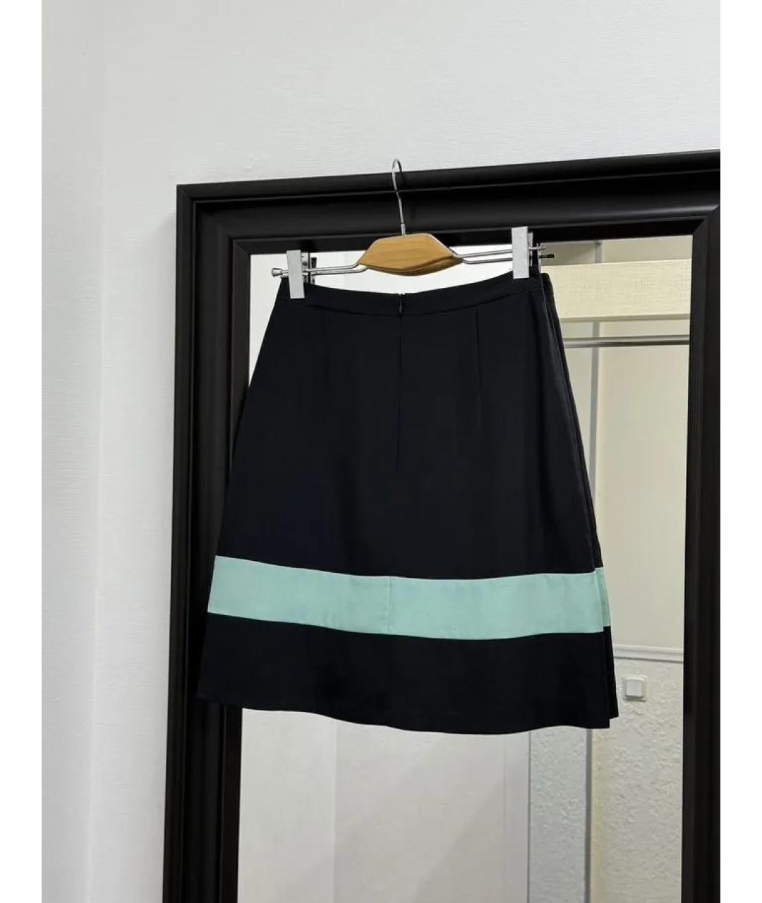 HUGO BOSS Мульти полиэстеровая юбка мини, фото 2