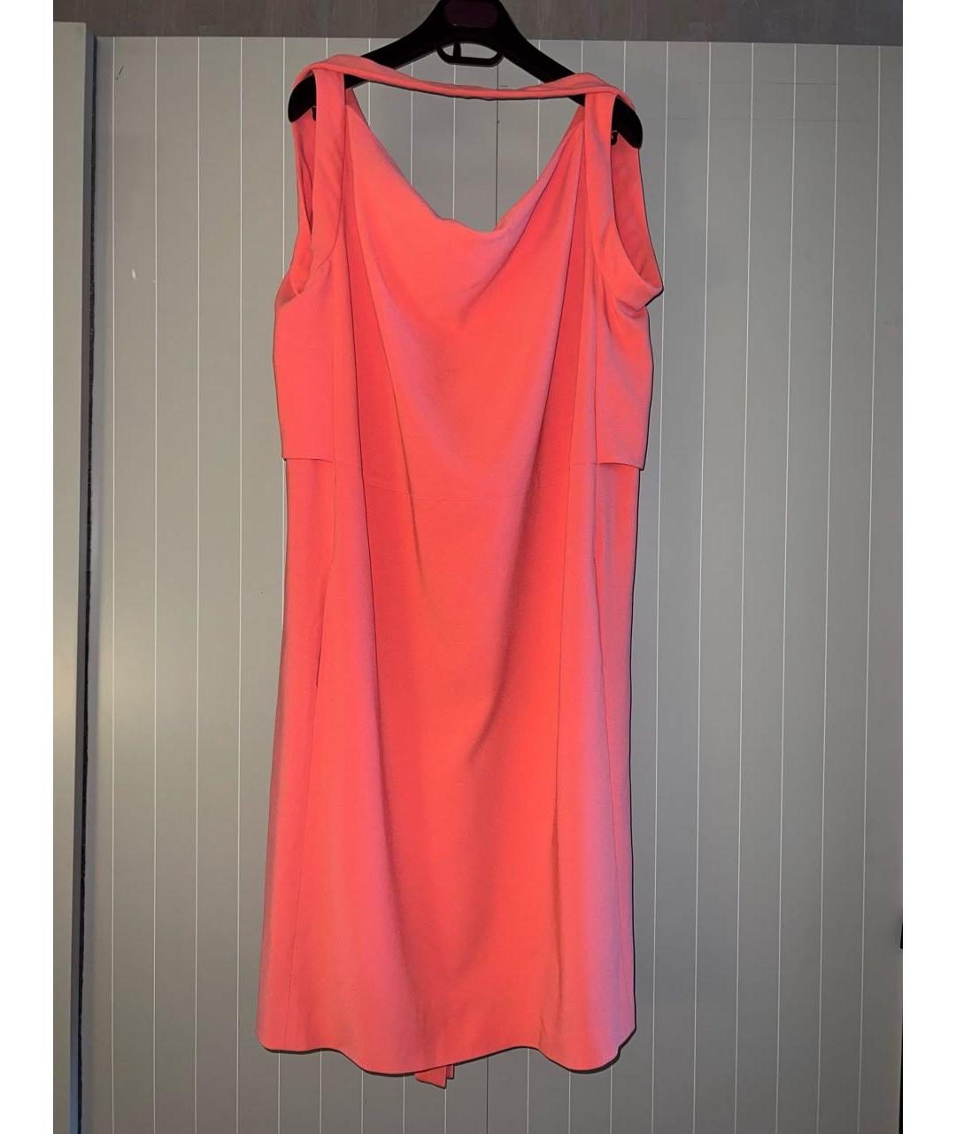 BALENCIAGA Коралловое вискозное коктейльное платье, фото 9