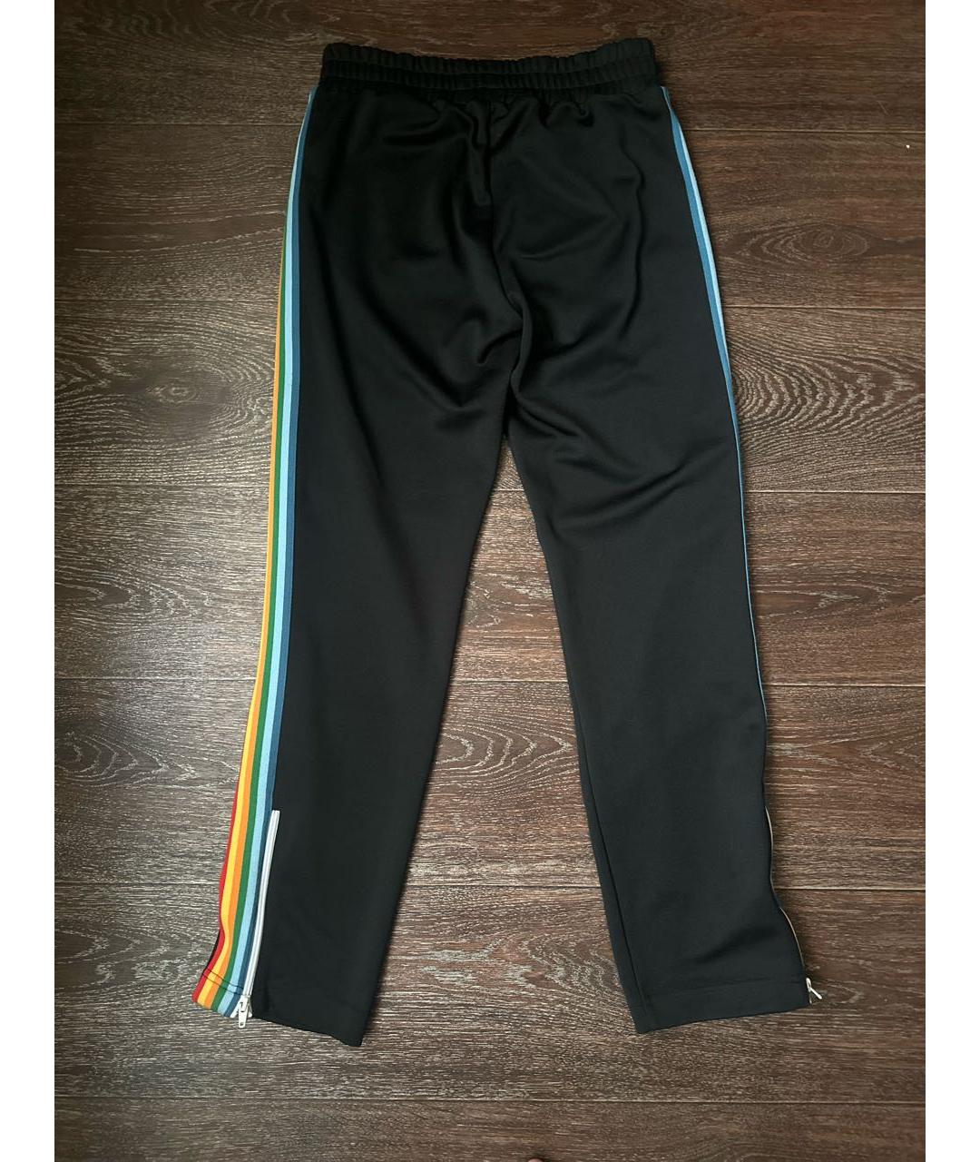 PALM ANGELS Черные хлопковые повседневные брюки, фото 2