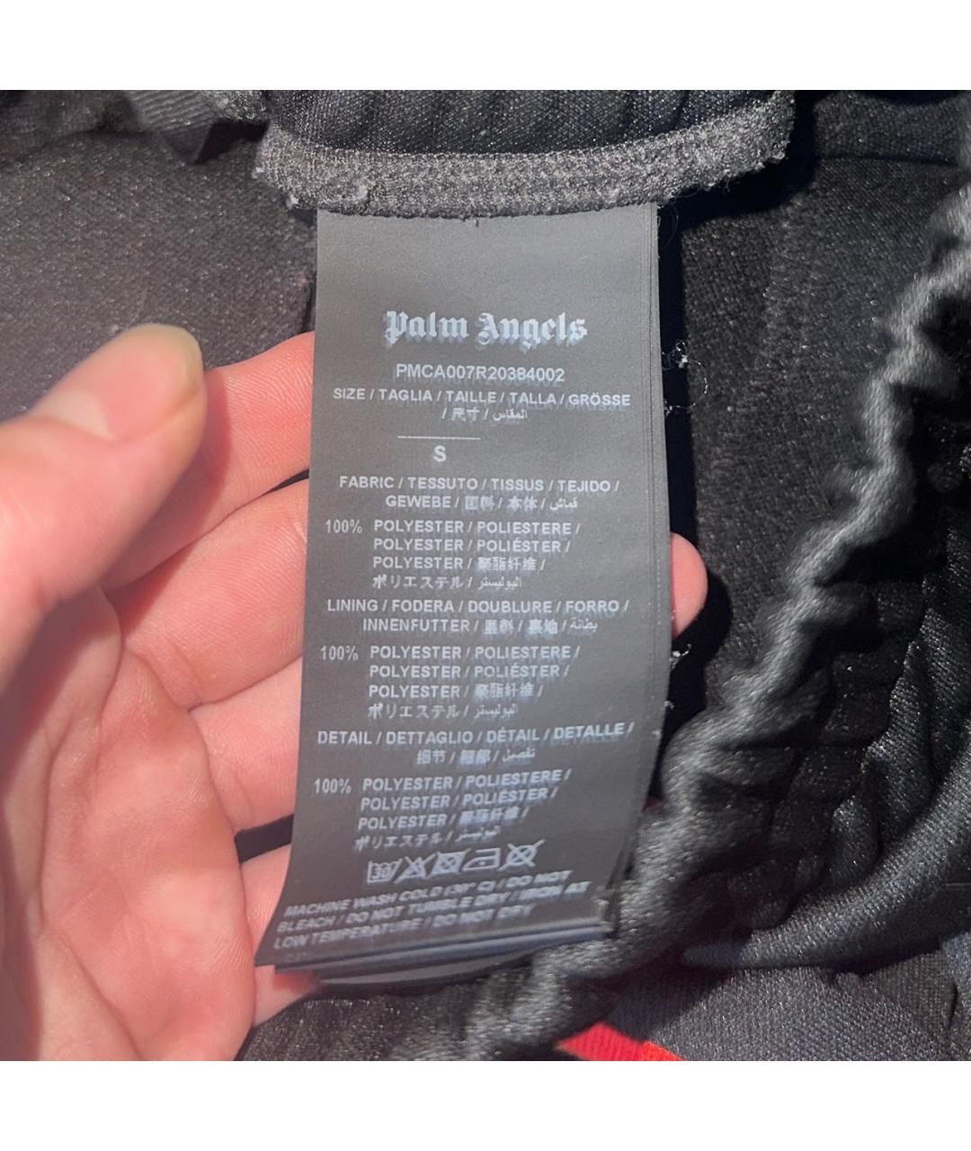 PALM ANGELS Черные хлопковые повседневные брюки, фото 4