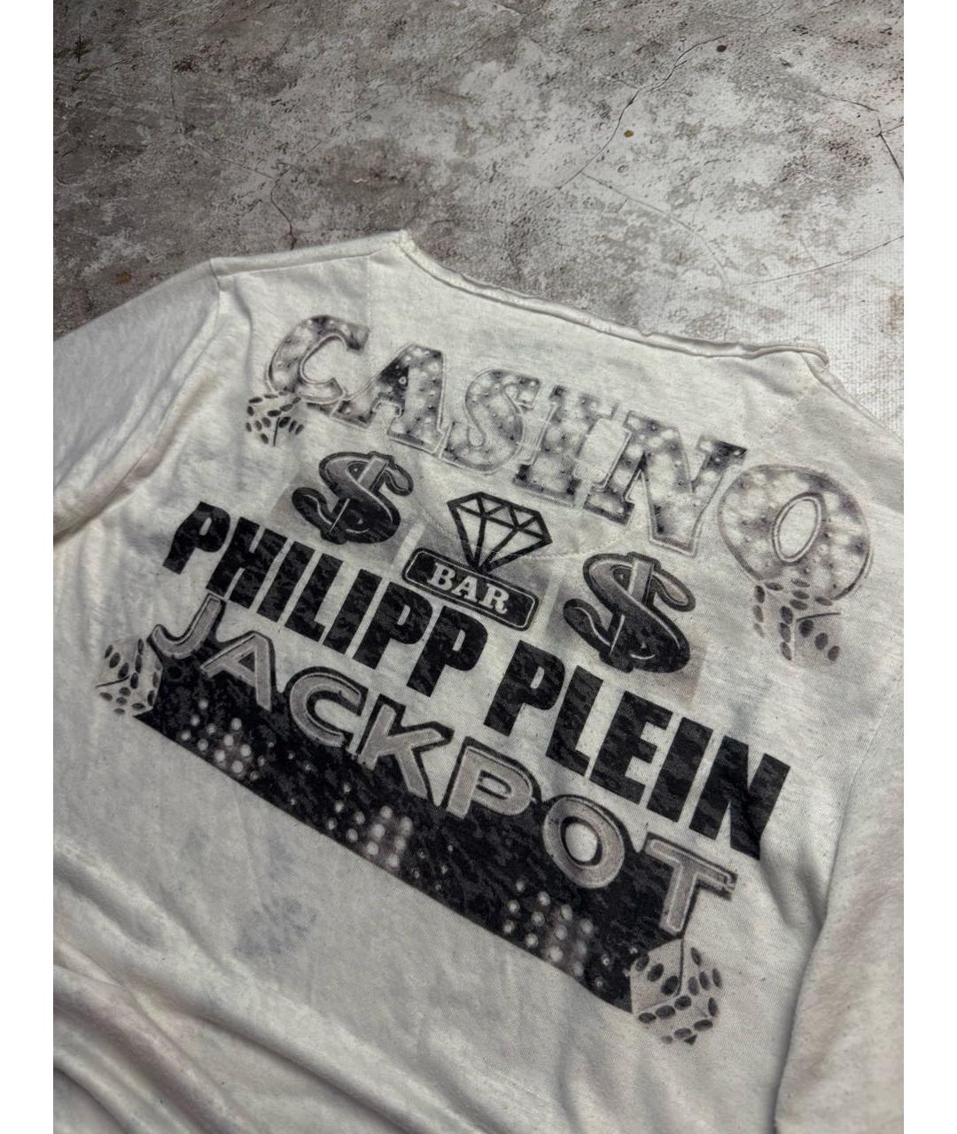 PHILIPP PLEIN Белая футболка, фото 4