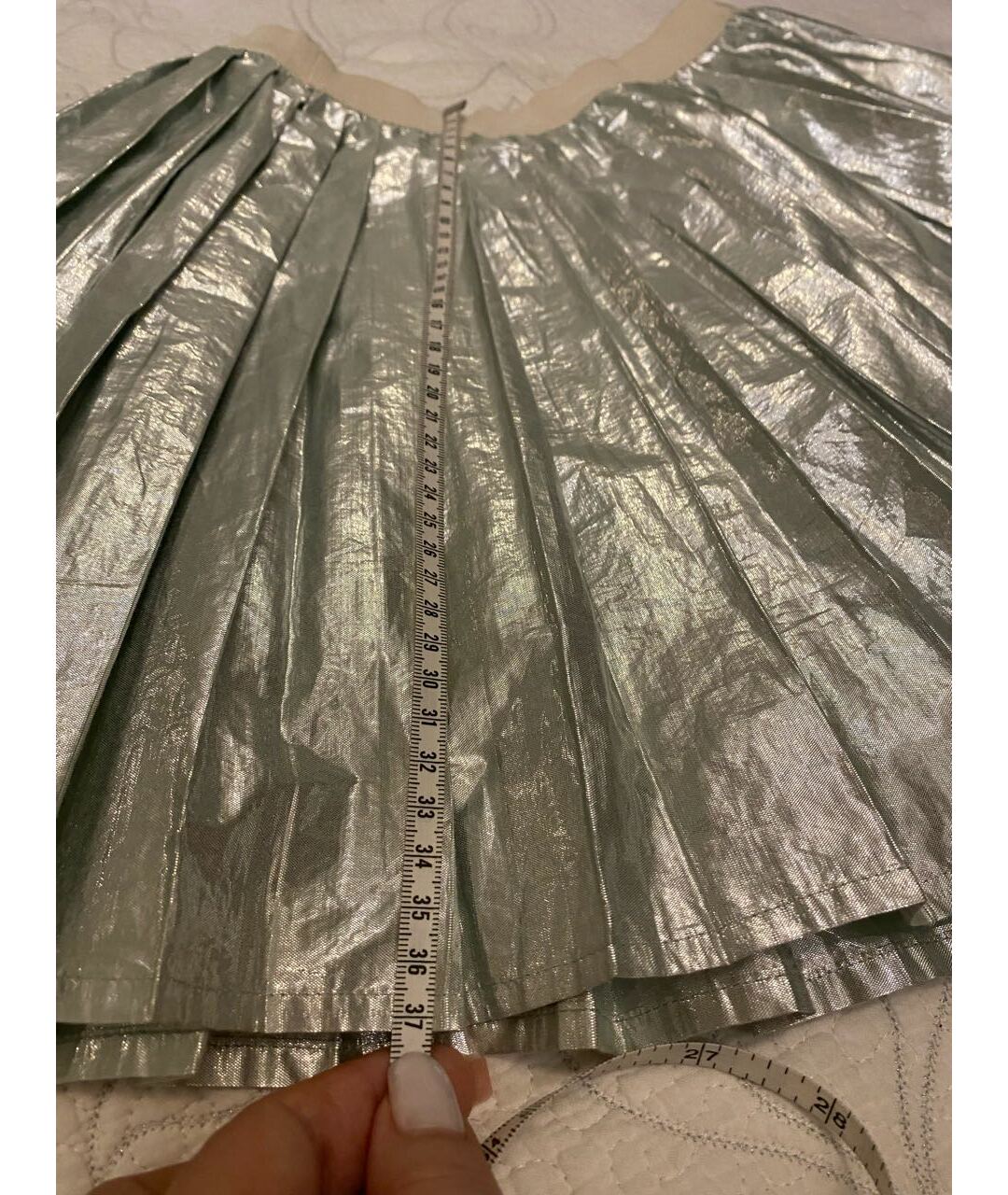 BONPOINT Серебряная юбка, фото 5