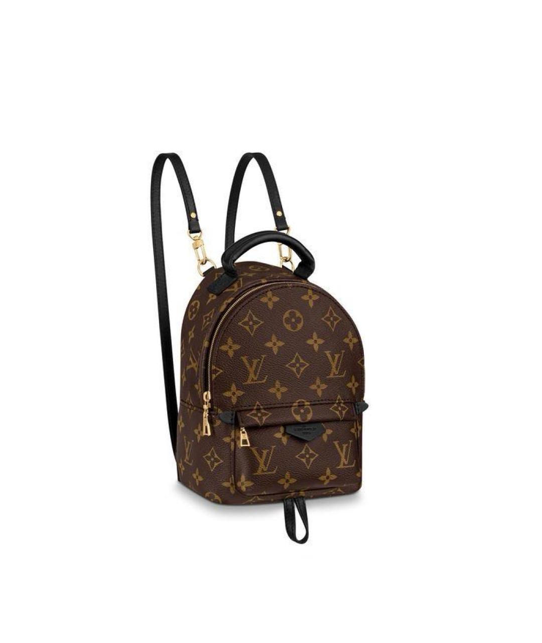 LOUIS VUITTON Коричневый кожаный рюкзак, фото 9