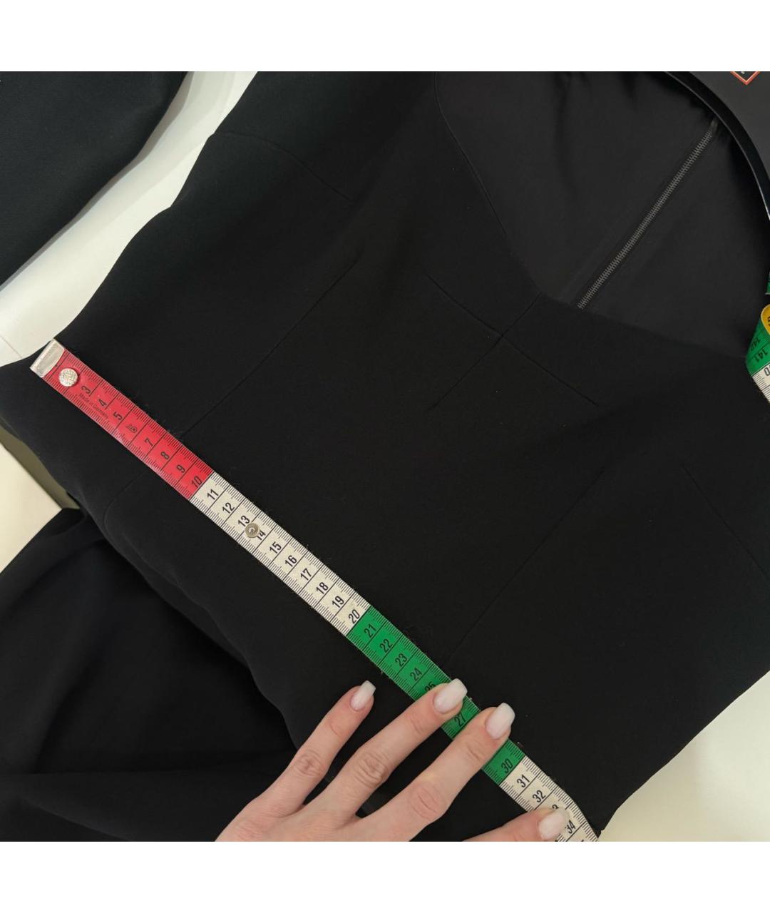 DOLCE&GABBANA Черное вискозное коктейльное платье, фото 8