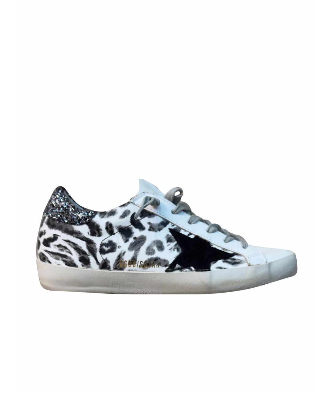 GOLDEN GOOSE DELUXE BRAND Белые кожаные кеды, фото 1