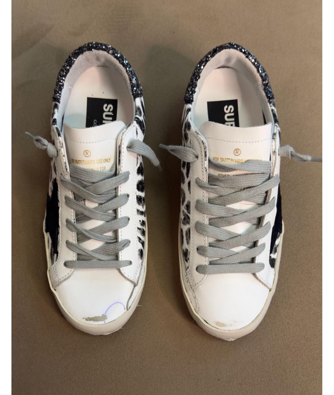 GOLDEN GOOSE DELUXE BRAND Белые кожаные кеды, фото 2