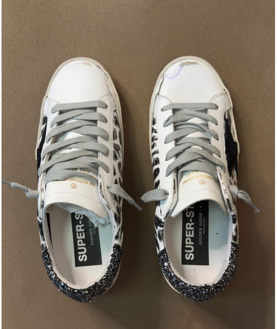 GOLDEN GOOSE DELUXE BRAND Белые кожаные кеды, фото 3