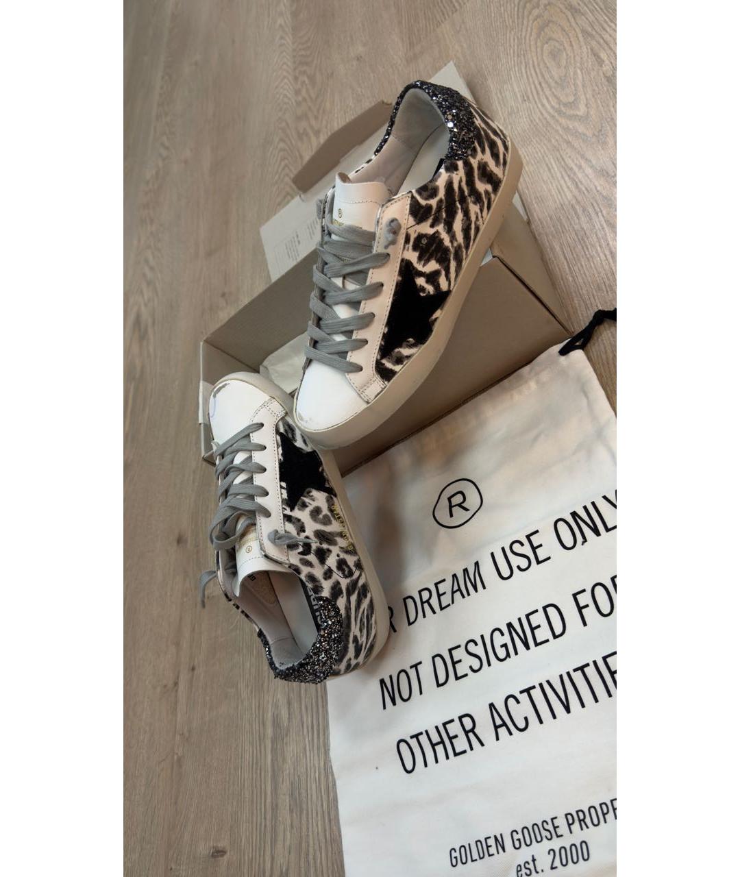 GOLDEN GOOSE DELUXE BRAND Белые кожаные кеды, фото 5