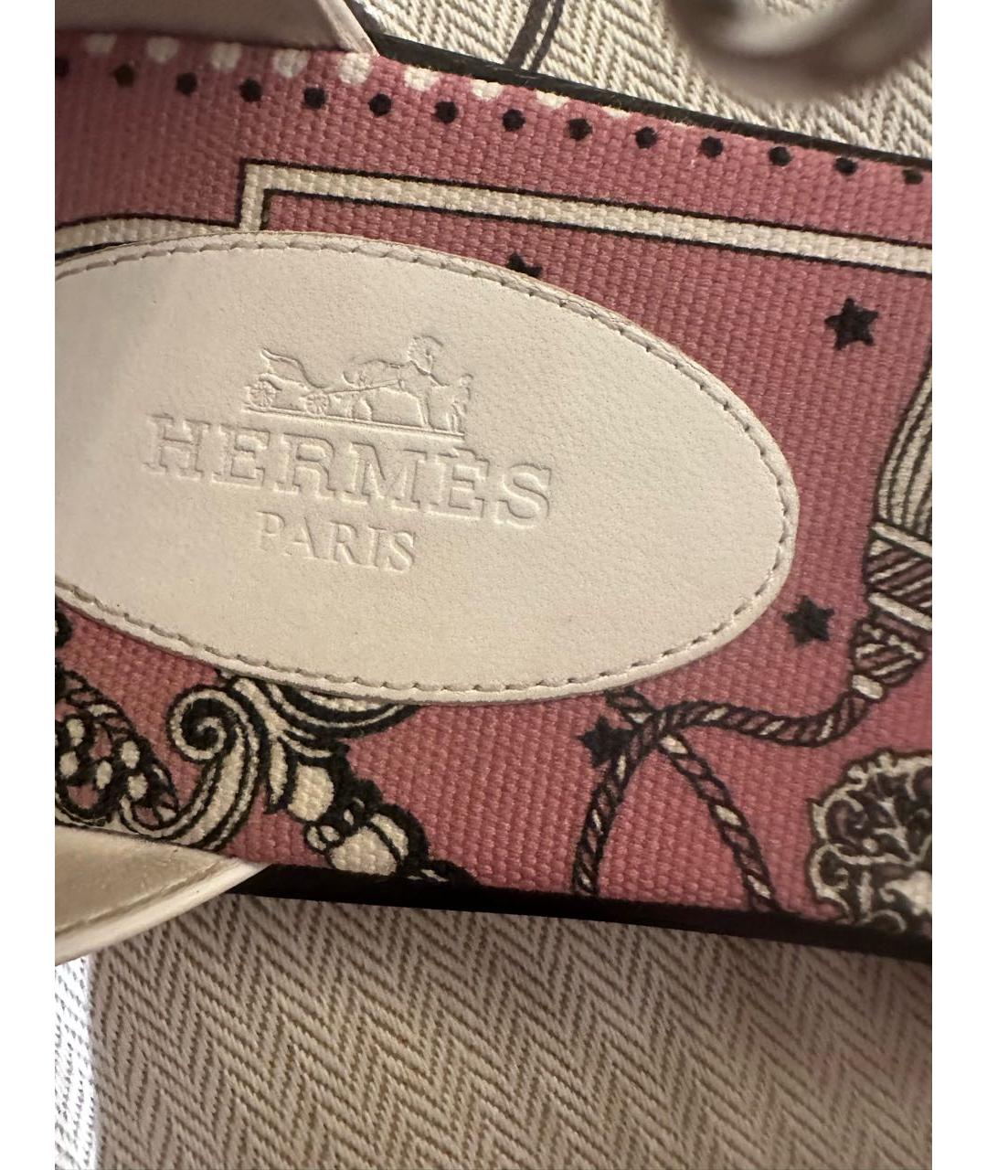 HERMES Белые кожаные сандалии, фото 5