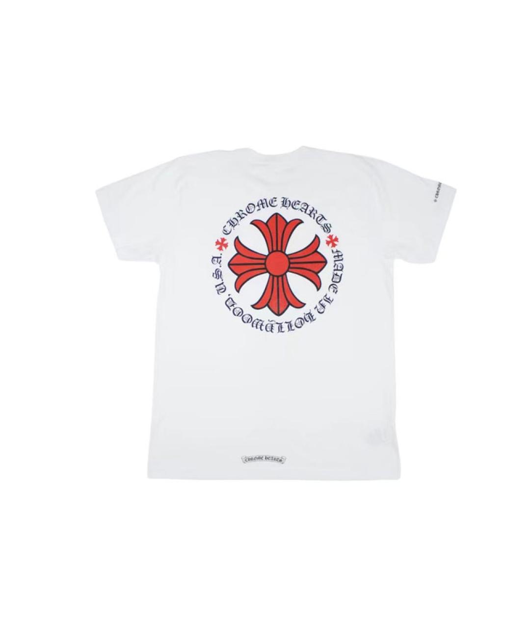 CHROME HEARTS Белая хлопковая футболка, фото 2