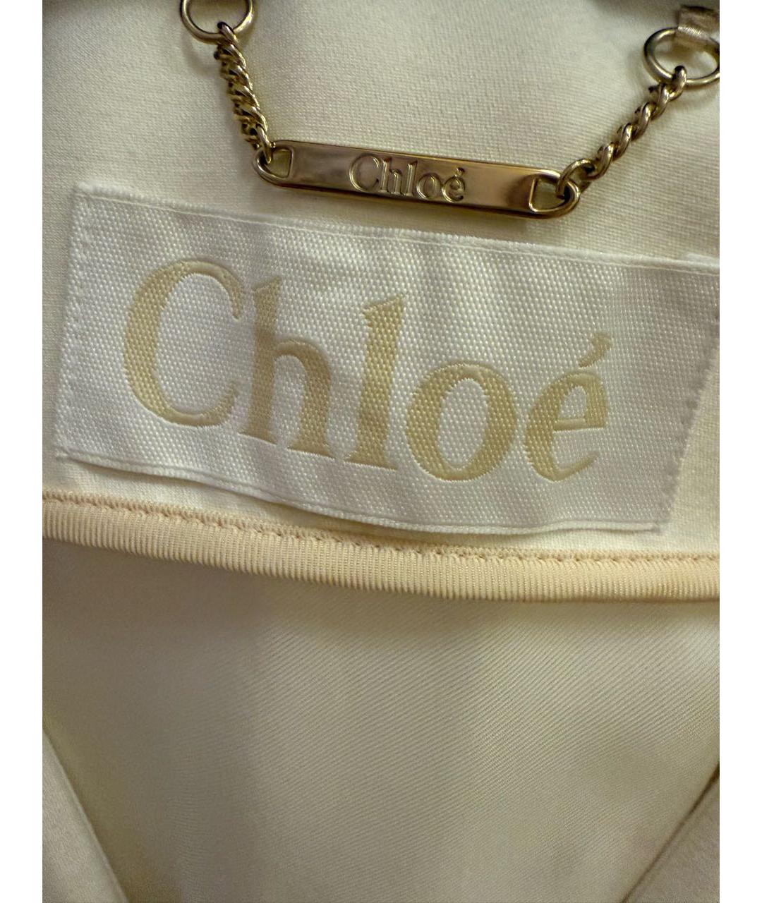 CHLOE Белое пальто, фото 3