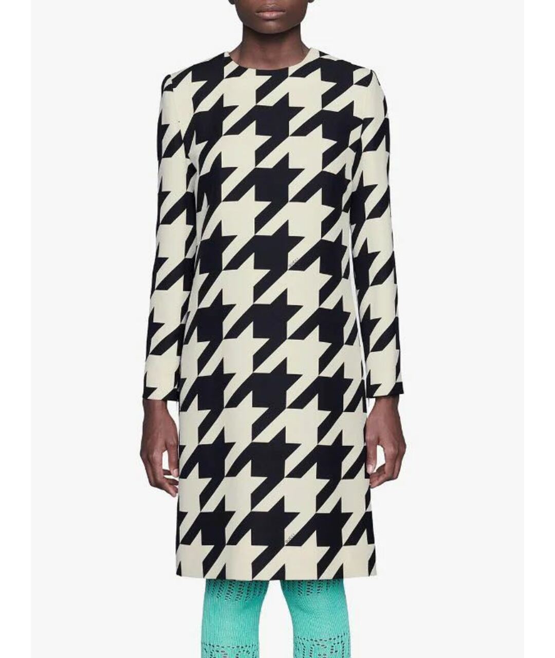 GUCCI Мульти шерстяное платье, фото 2