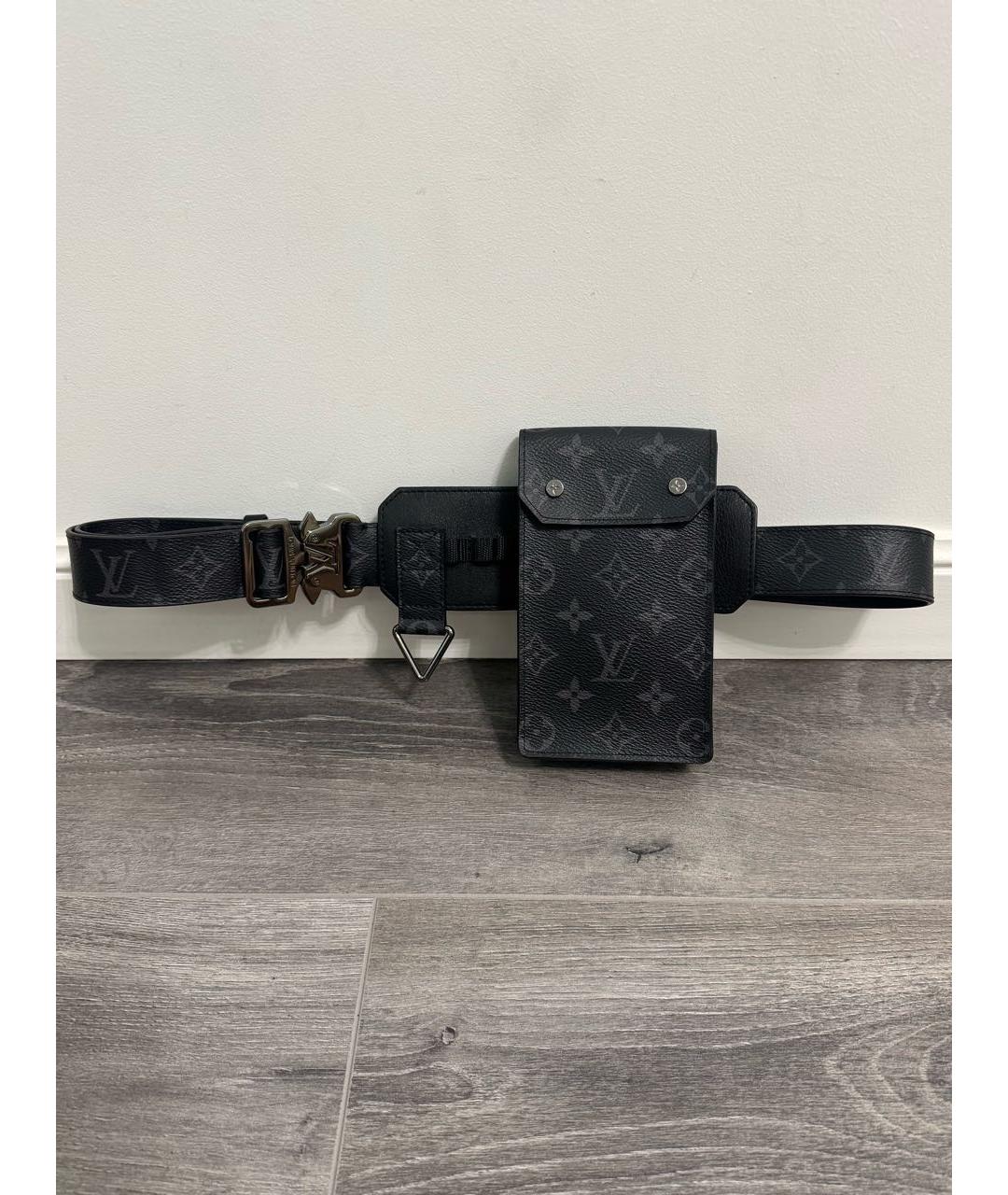 LOUIS VUITTON Черный ремень, фото 9