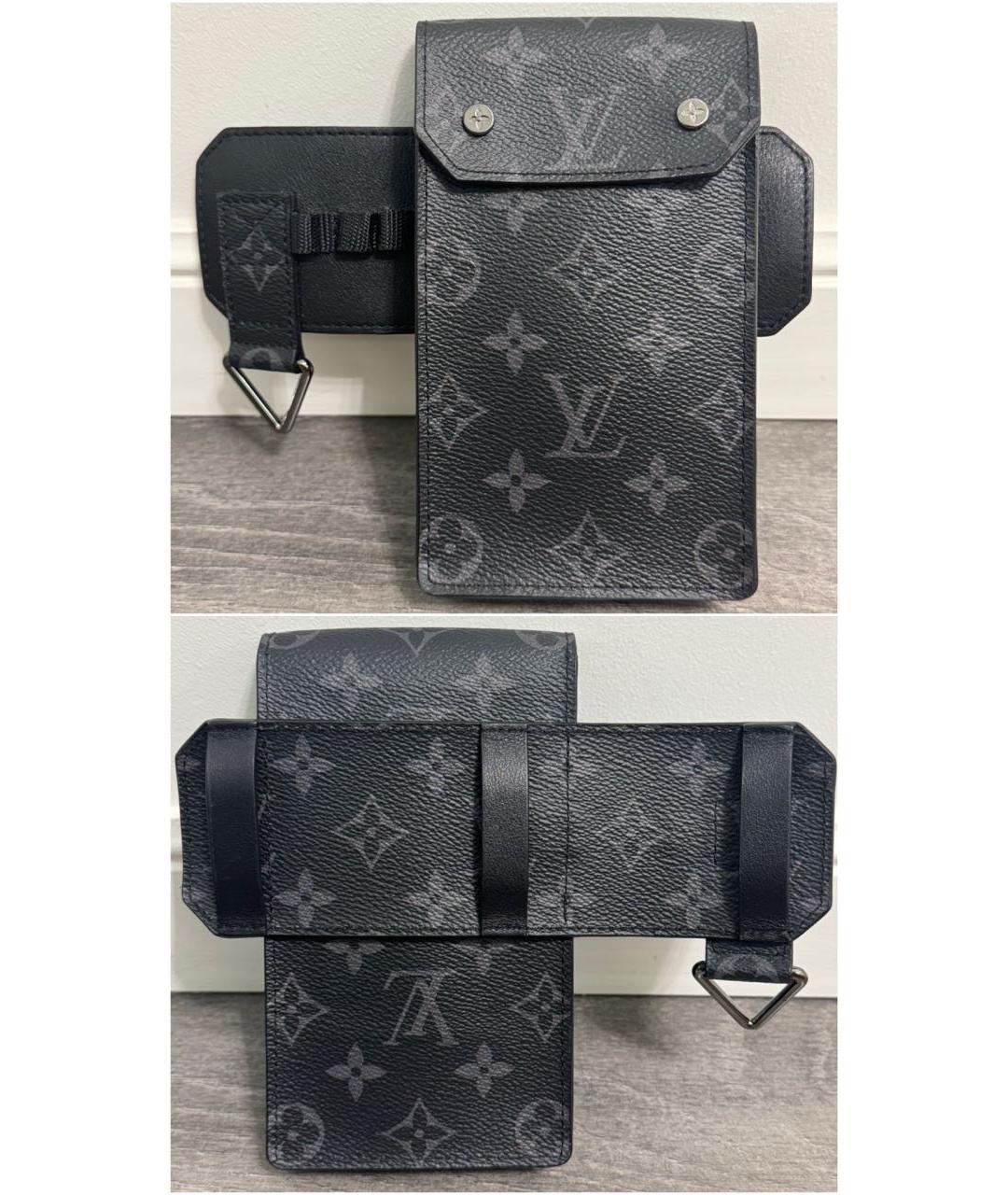 LOUIS VUITTON Черный ремень, фото 2