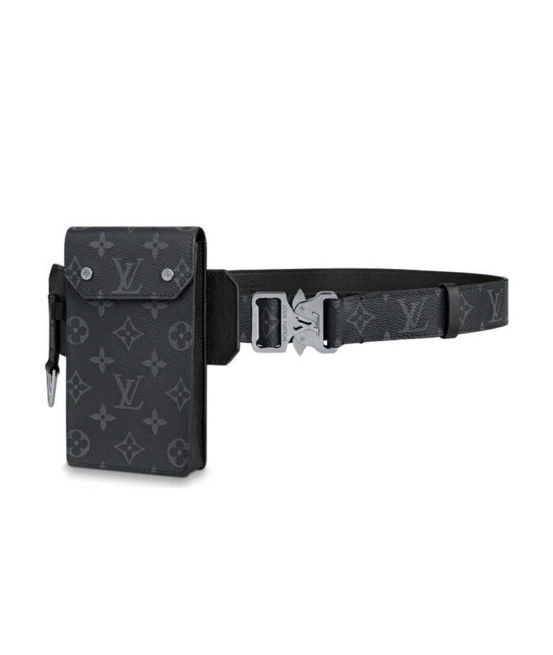 LOUIS VUITTON Черный ремень, фото 8