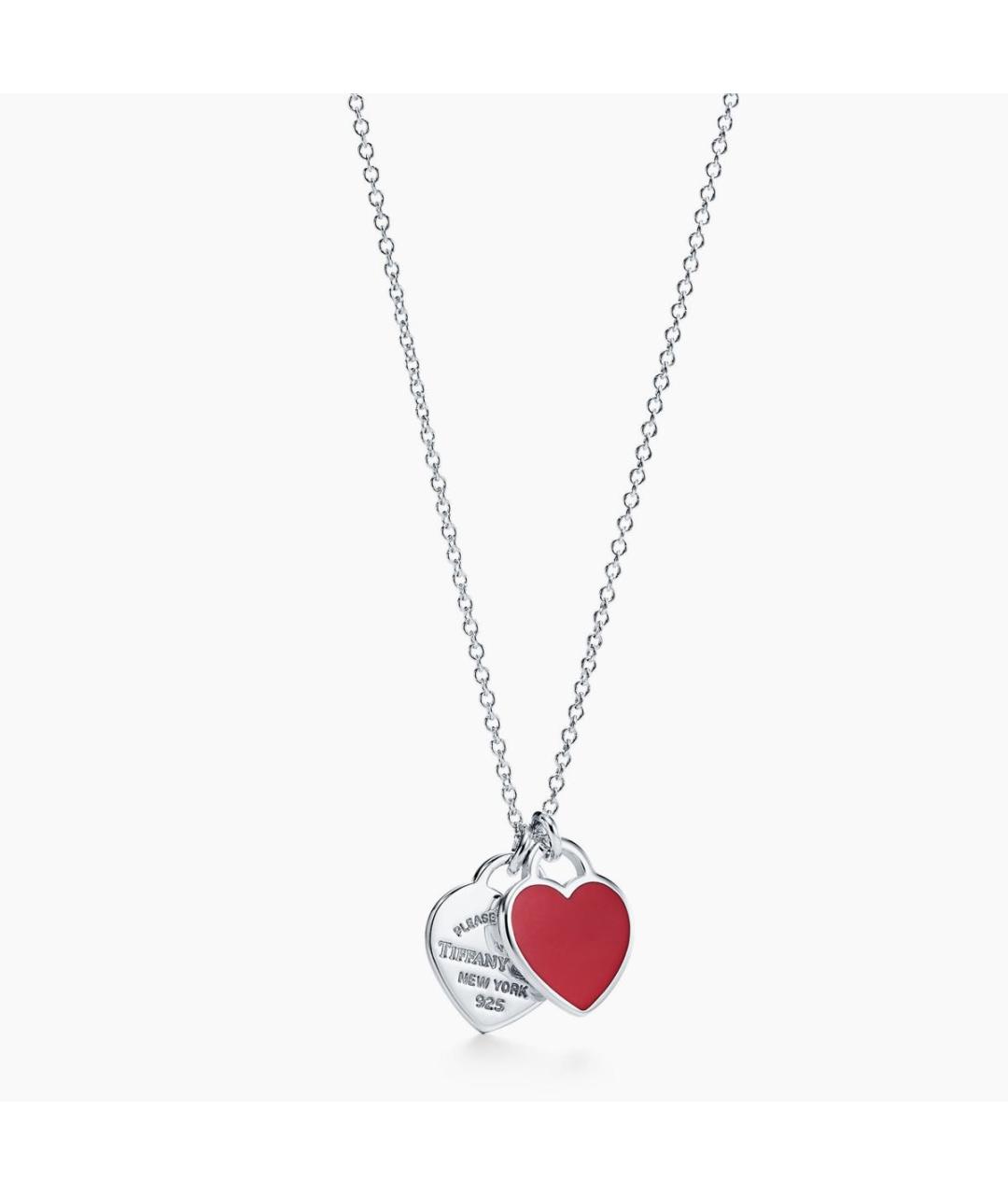 TIFFANY&CO Красная серебряная подвеска, фото 4