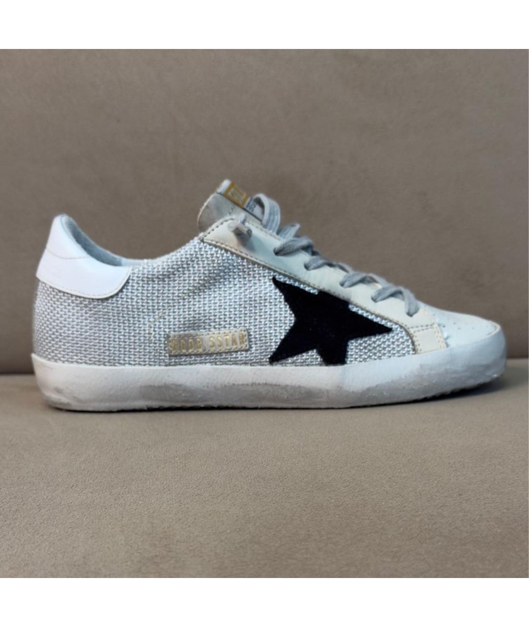 GOLDEN GOOSE DELUXE BRAND Серые текстильные кеды, фото 9