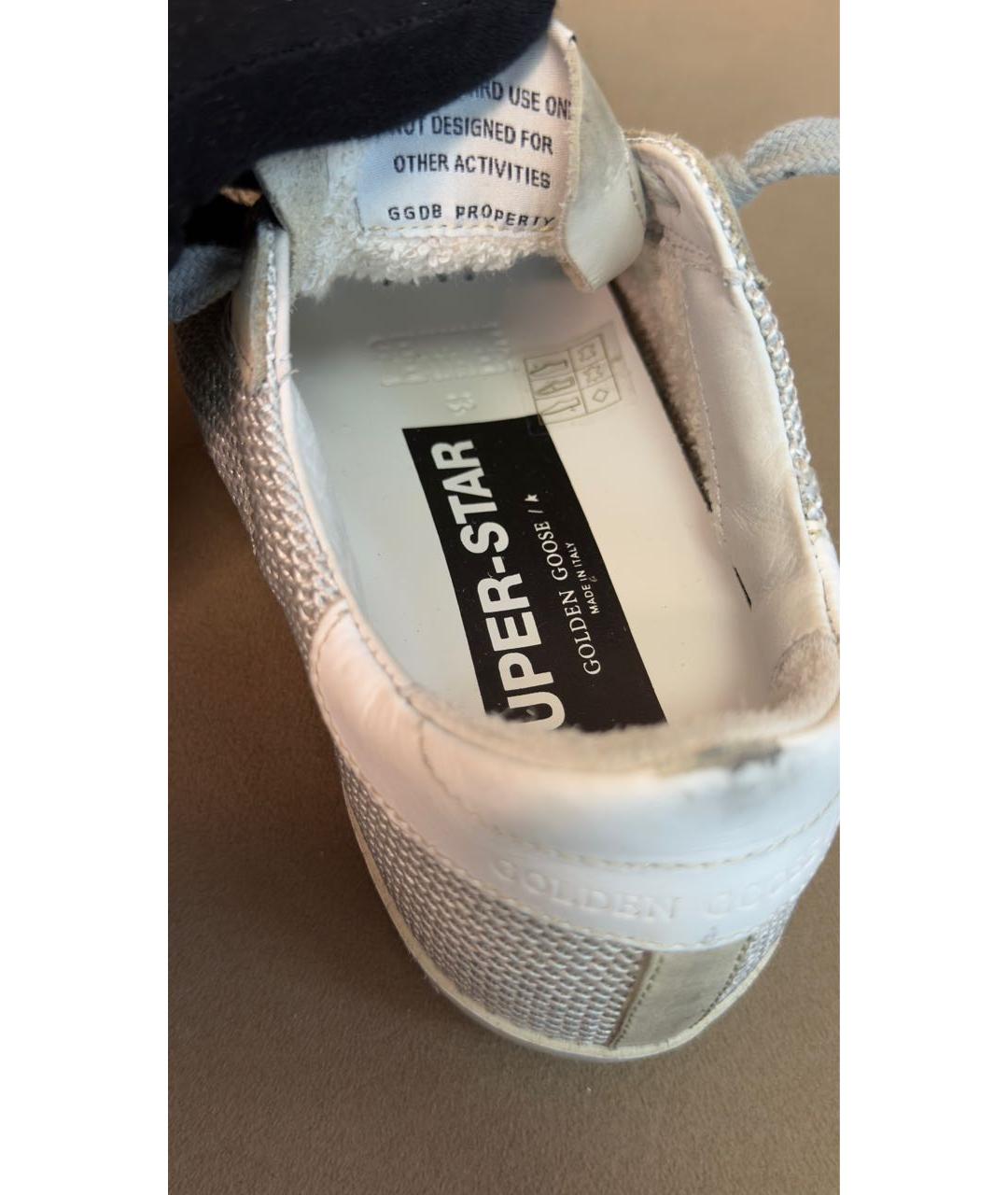 GOLDEN GOOSE DELUXE BRAND Серые текстильные кеды, фото 8