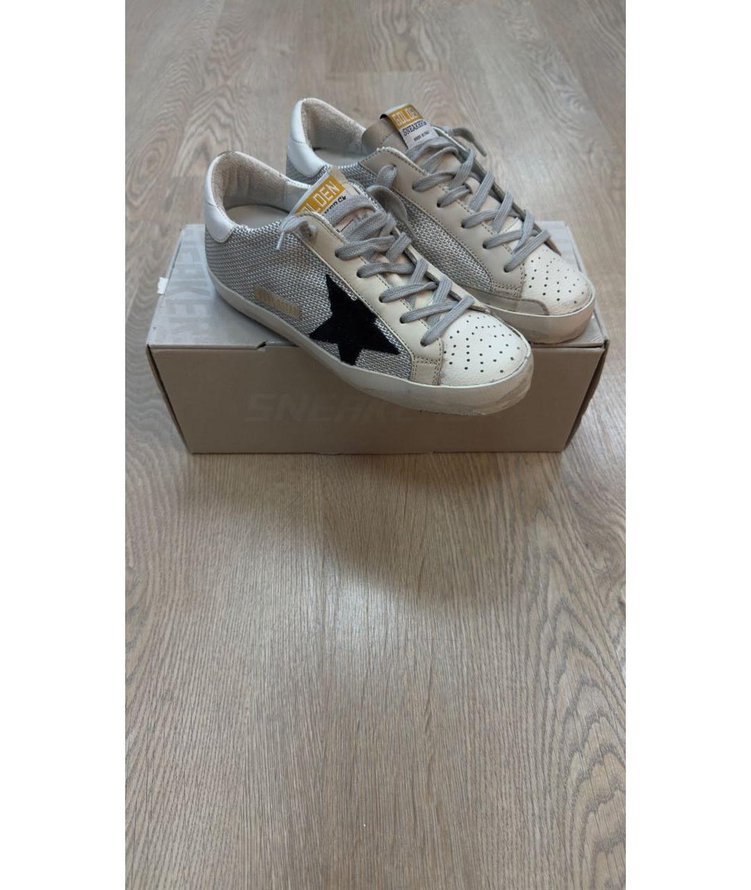 GOLDEN GOOSE DELUXE BRAND Серые текстильные кеды, фото 5