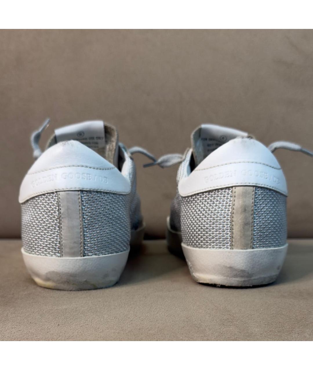 GOLDEN GOOSE DELUXE BRAND Серые текстильные кеды, фото 4