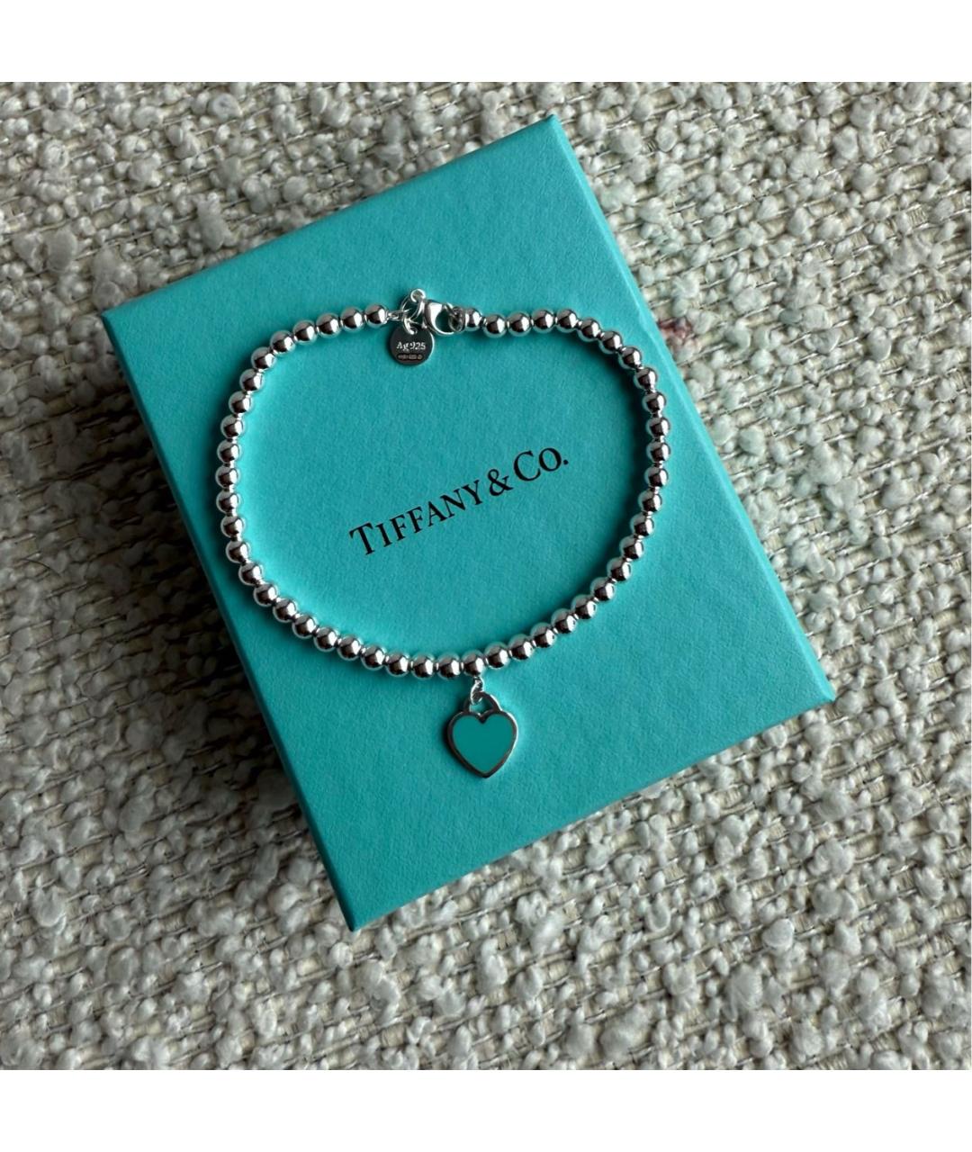 TIFFANY&CO Серебрянный серебряный браслет, фото 4