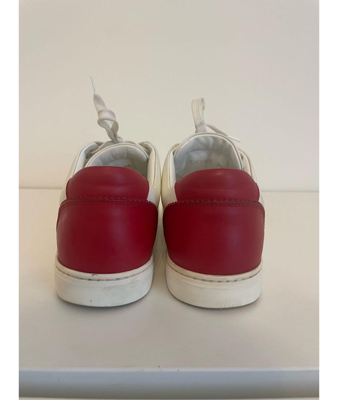 DOLCE&GABBANA Белые кожаные кеды, фото 4