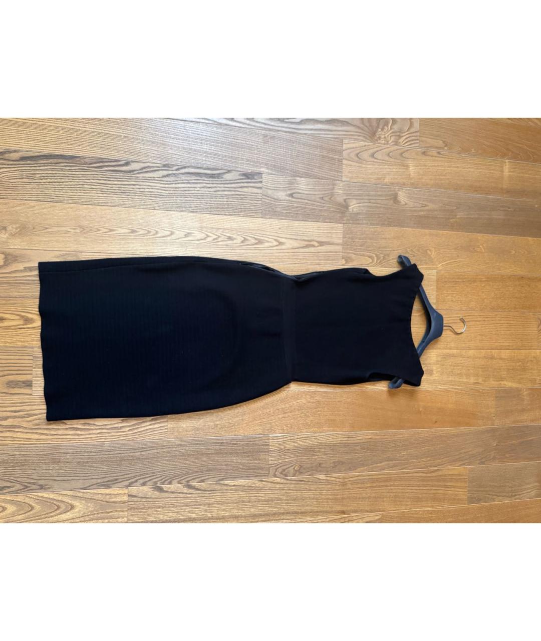 CHRISTIAN DIOR Черное хлопковое повседневное платье, фото 2