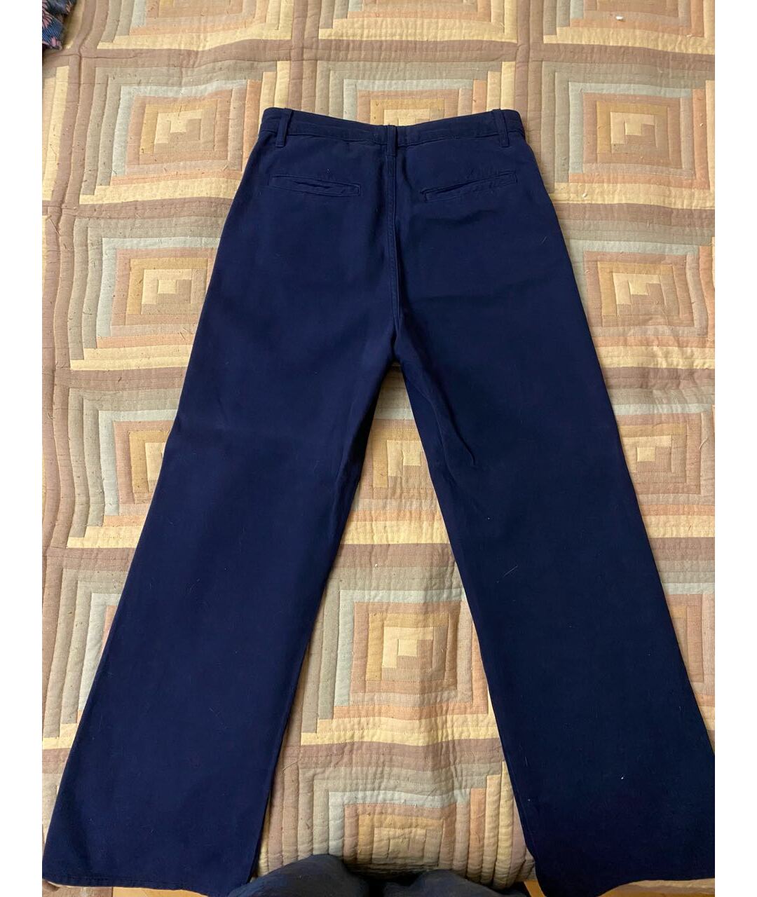 SANDRO Синие хлопковые брюки широкие, фото 2