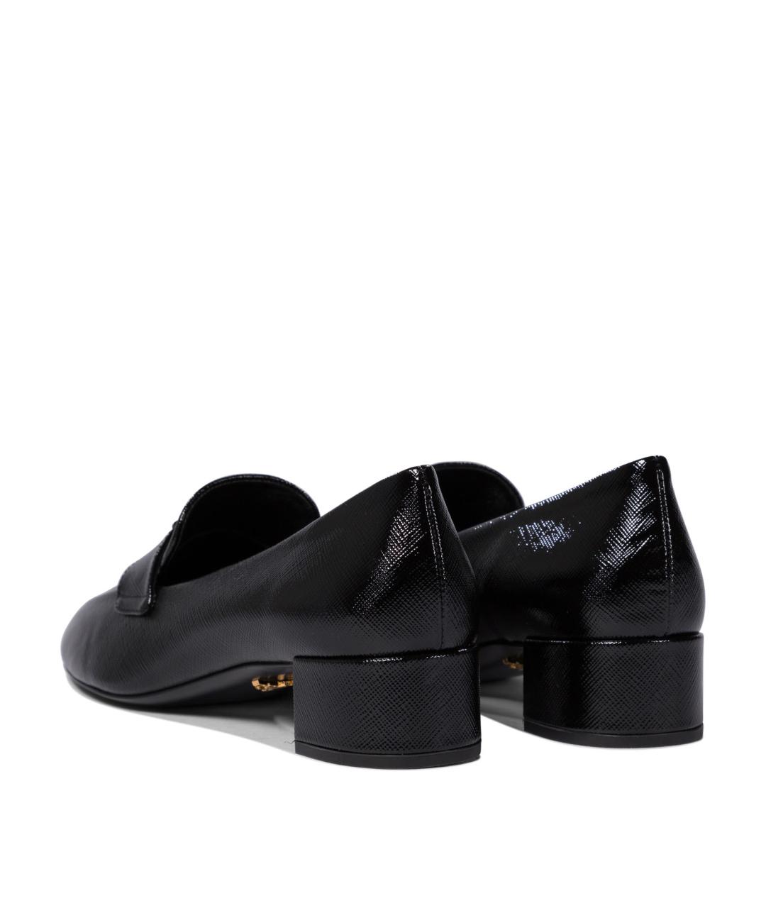 PRADA Черные кожаные лоферы, фото 4