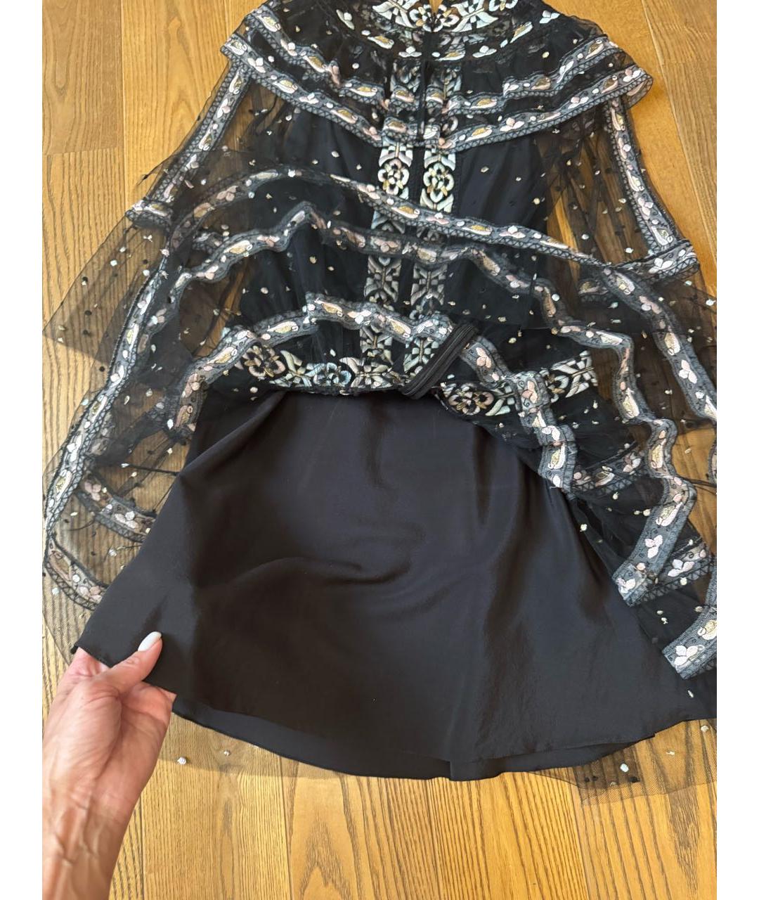 CHRISTIAN DIOR Мульти полиамидовое вечернее платье, фото 4
