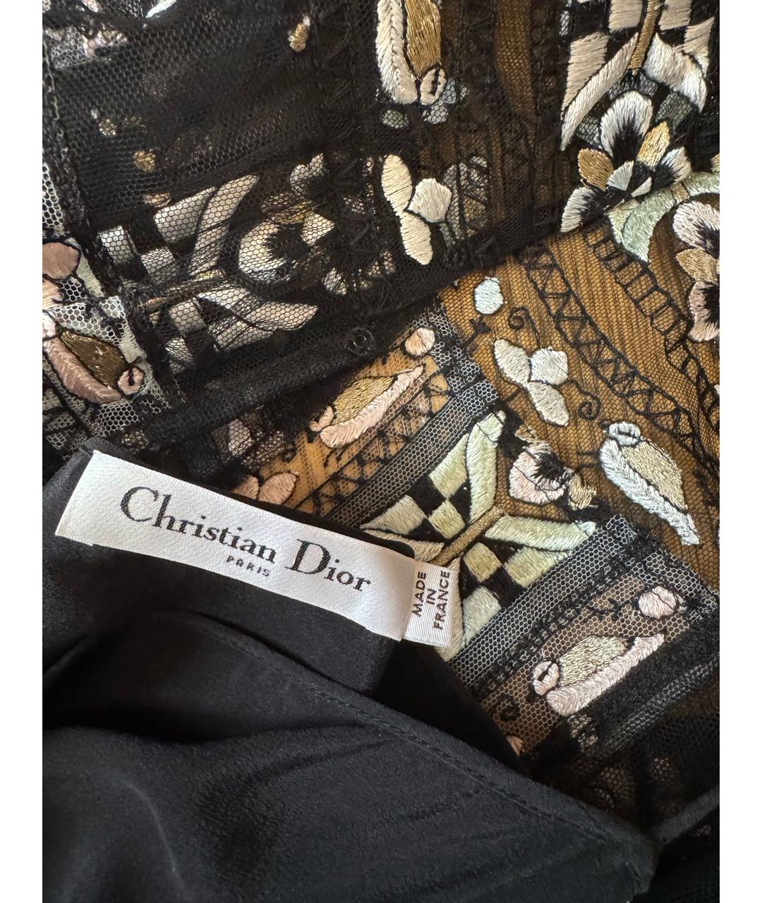 CHRISTIAN DIOR Мульти полиамидовое вечернее платье, фото 6