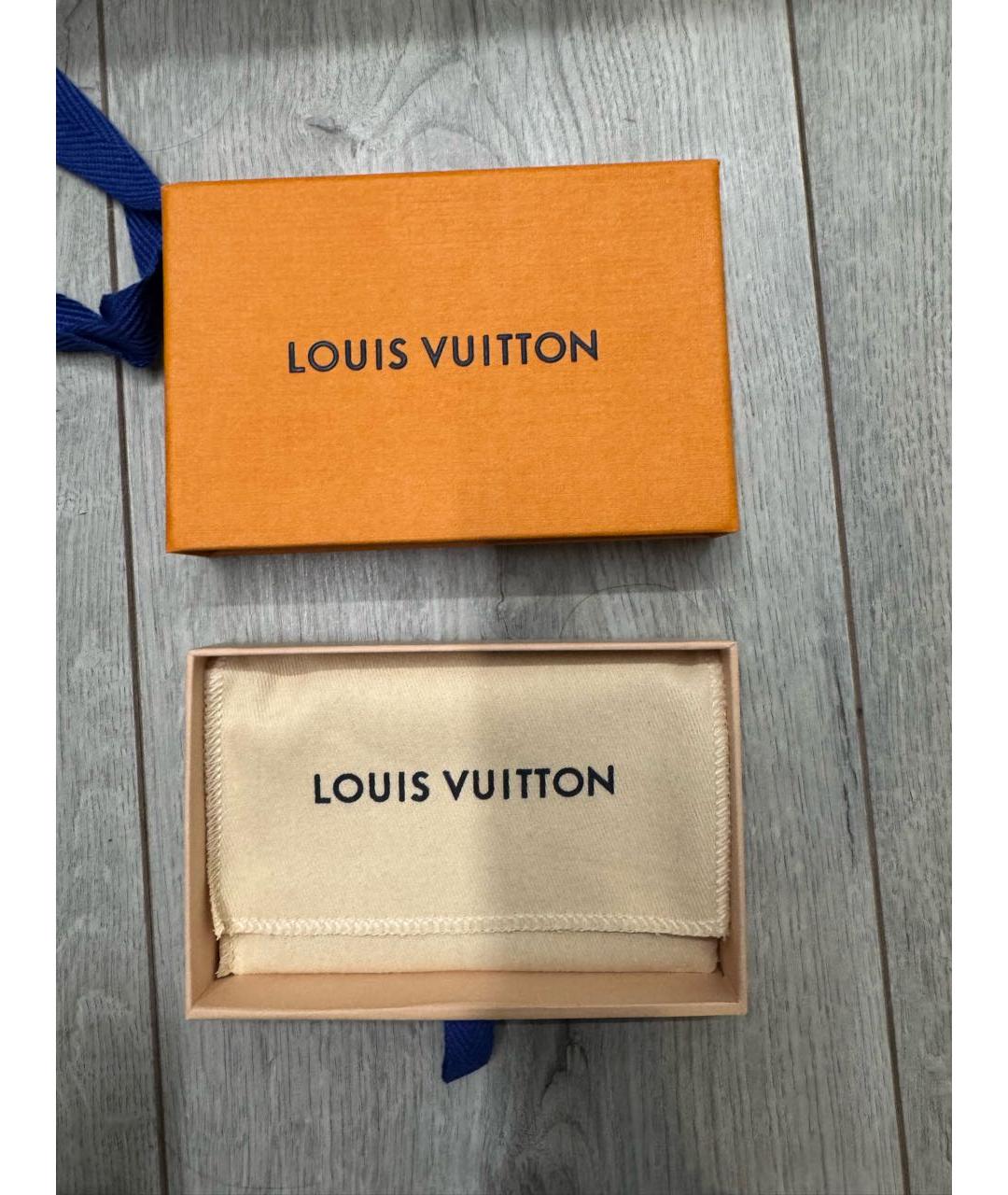 LOUIS VUITTON Коричневый кожаный кардхолдер, фото 3