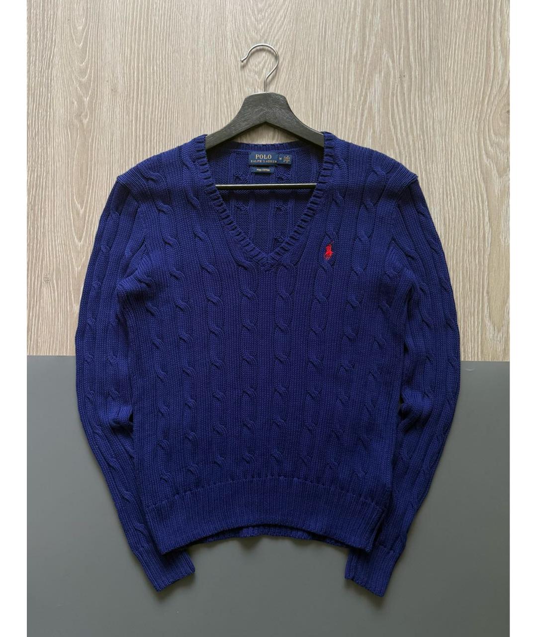 POLO RALPH LAUREN Синий хлопковый джемпер / свитер, фото 5