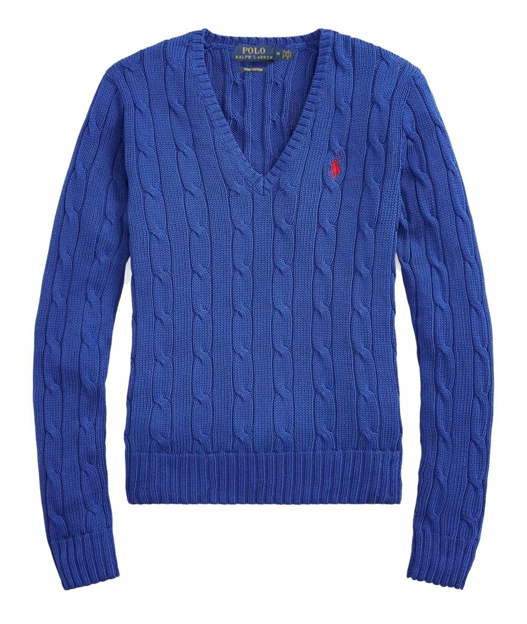 POLO RALPH LAUREN Синий хлопковый джемпер / свитер, фото 1