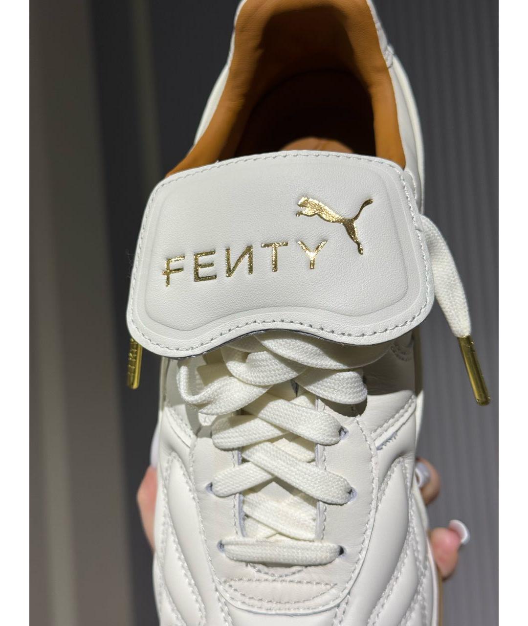 FENTY X PUMA Белые кожаные кроссовки, фото 6