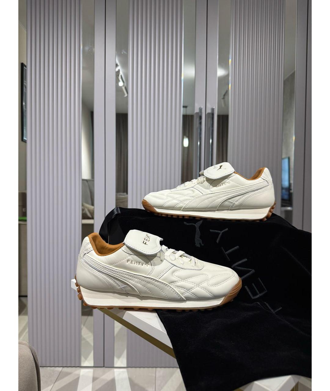 FENTY X PUMA Белые кожаные кроссовки, фото 2