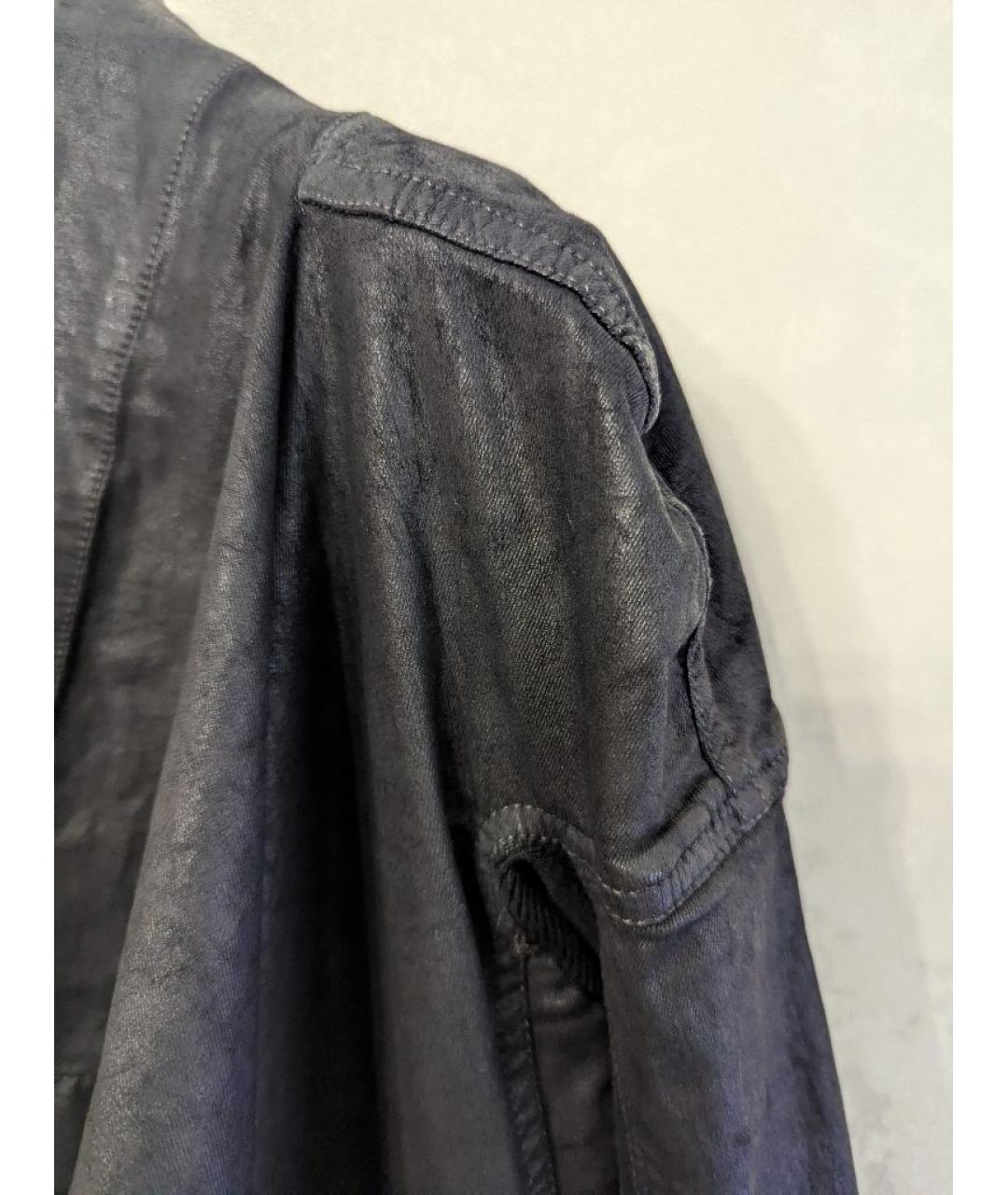 RICK OWENS Черная хлопковая куртка, фото 6