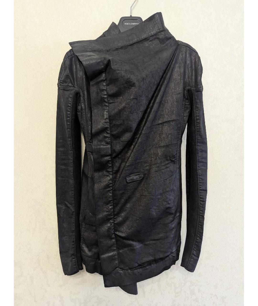 RICK OWENS Черная хлопковая куртка, фото 10
