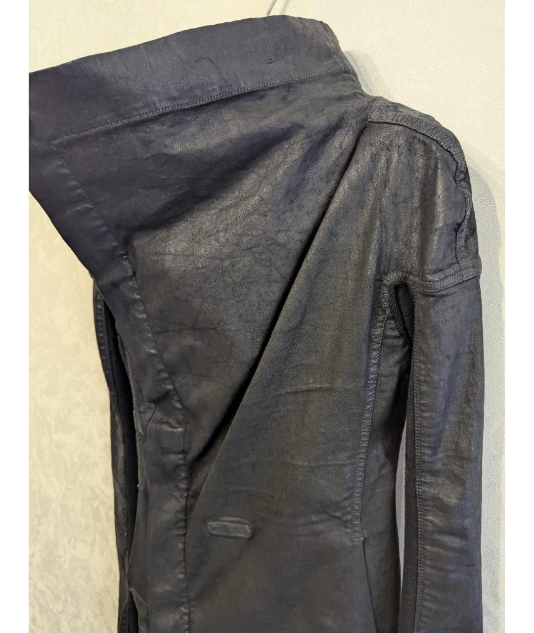 RICK OWENS Черная хлопковая куртка, фото 9