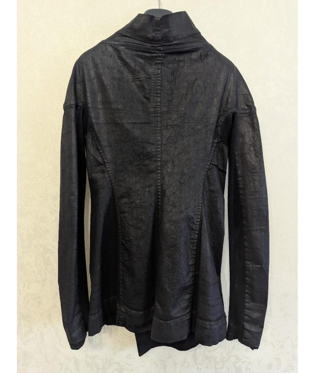 RICK OWENS Черная хлопковая куртка, фото 2