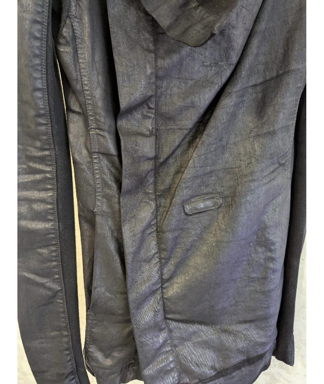 RICK OWENS Черная хлопковая куртка, фото 8
